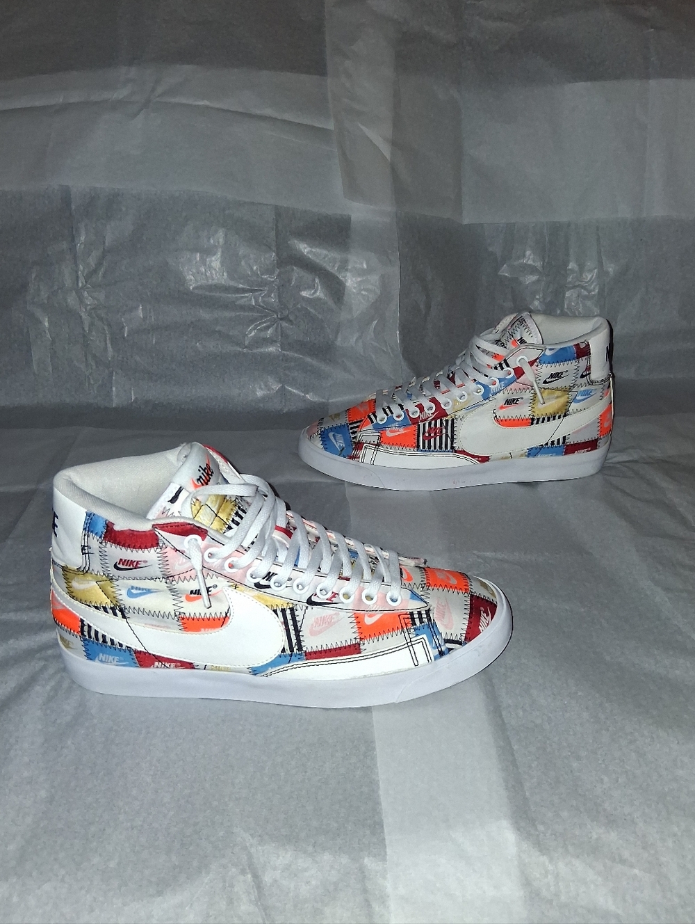 Nike Blazer Patchwork Sneakers, Men 9.5 = Women 11